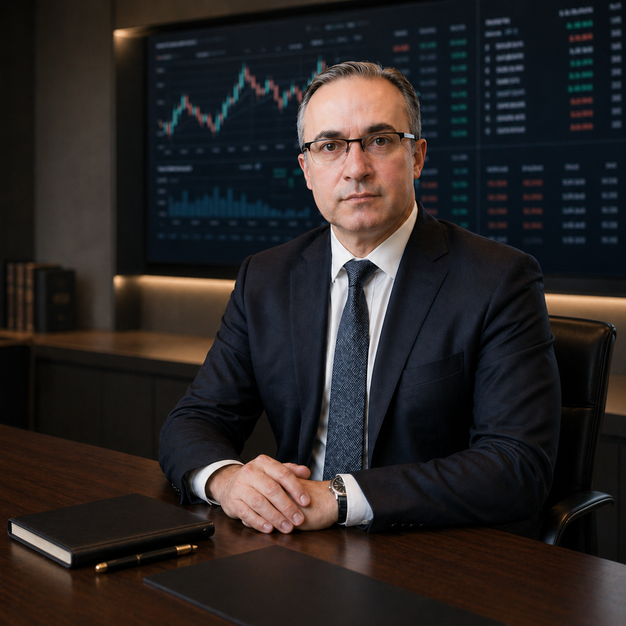 Aníbal Falivene, abogado de inversores, en su oficina